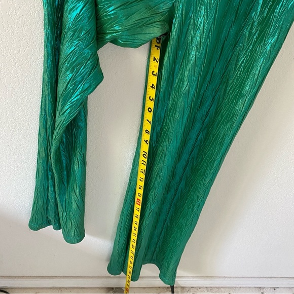 CQ by CQ Metallic green jumpsuit - Picture 12 of 15